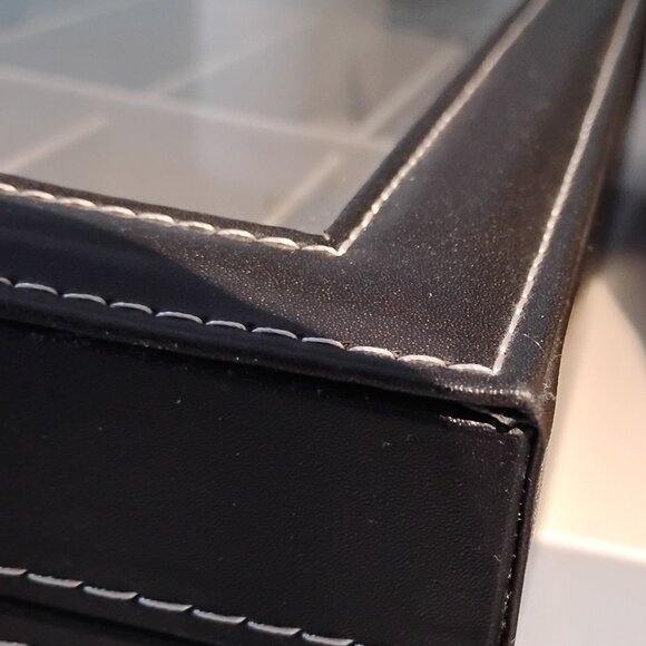 Vegan Leather Black Jewelry Organizer - Picture 3 of 6